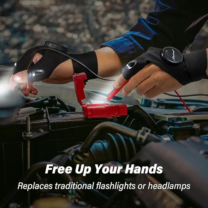 Men's LED Gloves – Light-Up Fi - Fishing Gloves 评论和价格