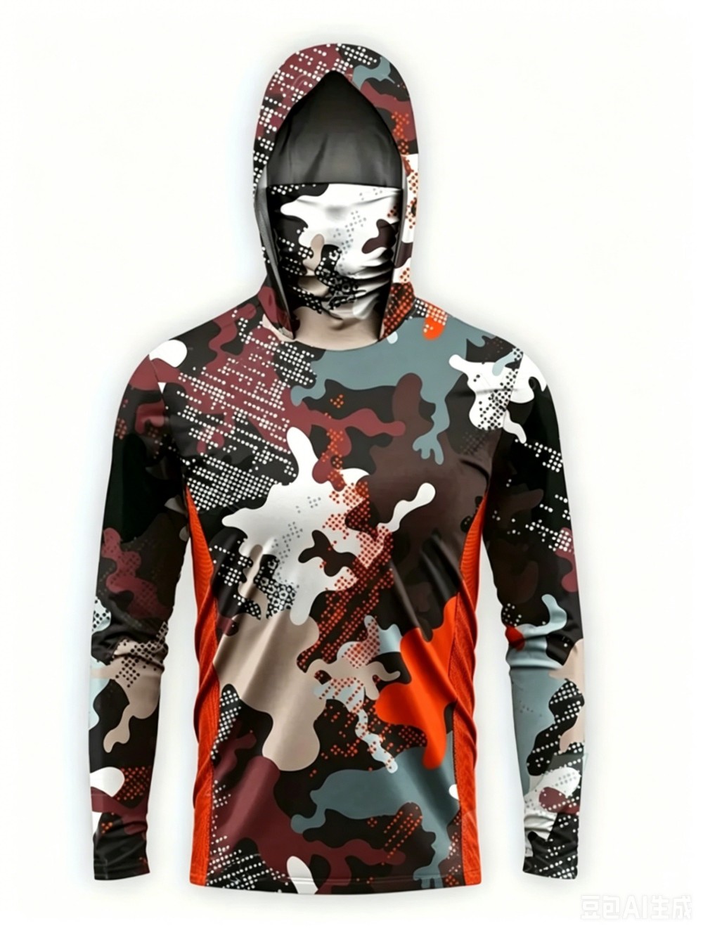 UPF50+ Camo Men Long Sleeve Fi - Fishing Hoodie 评论和价格