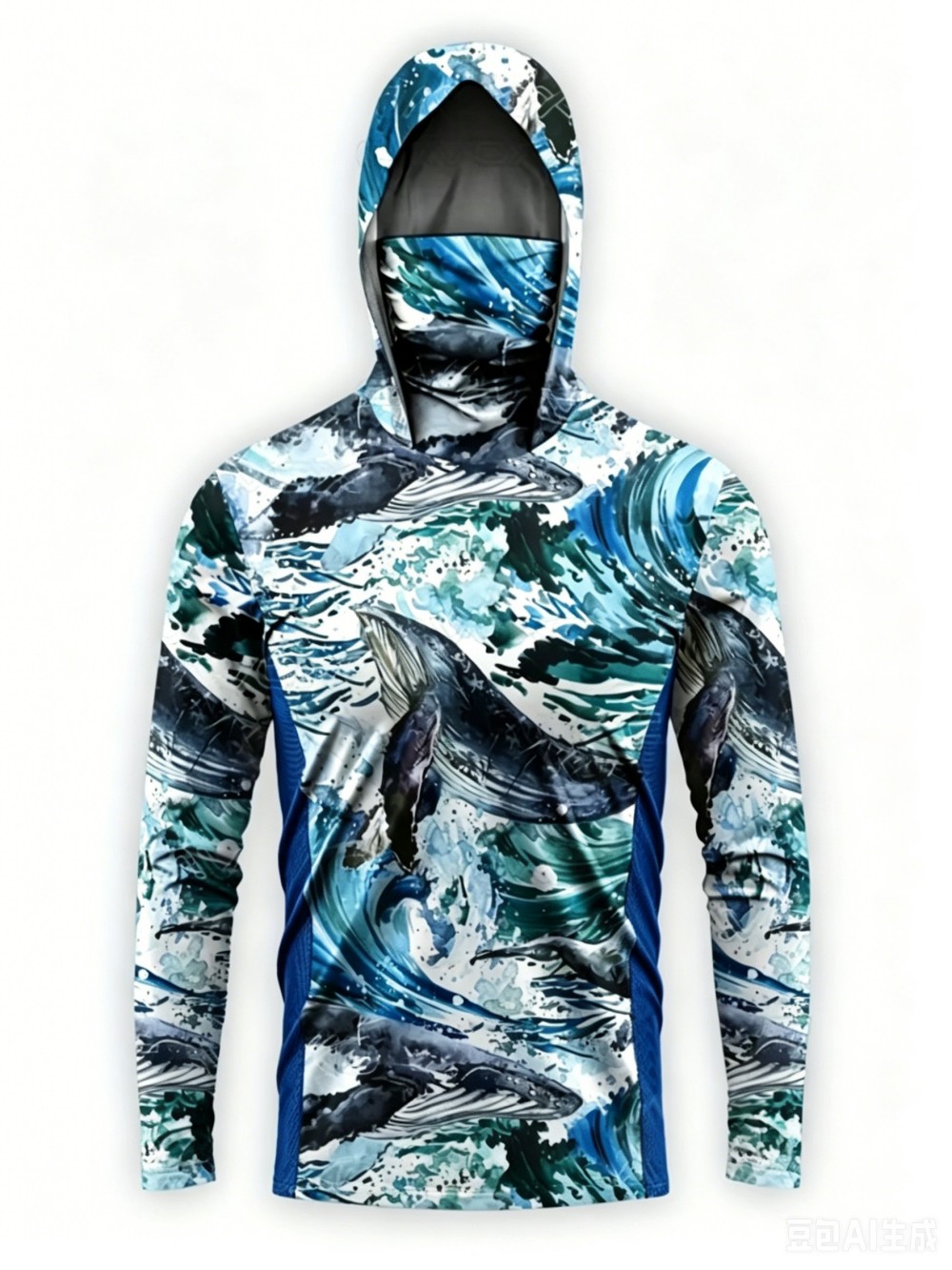 UPF50+ Camo Men Long Sleeve Fi - Fishing Hoodie 评论和价格